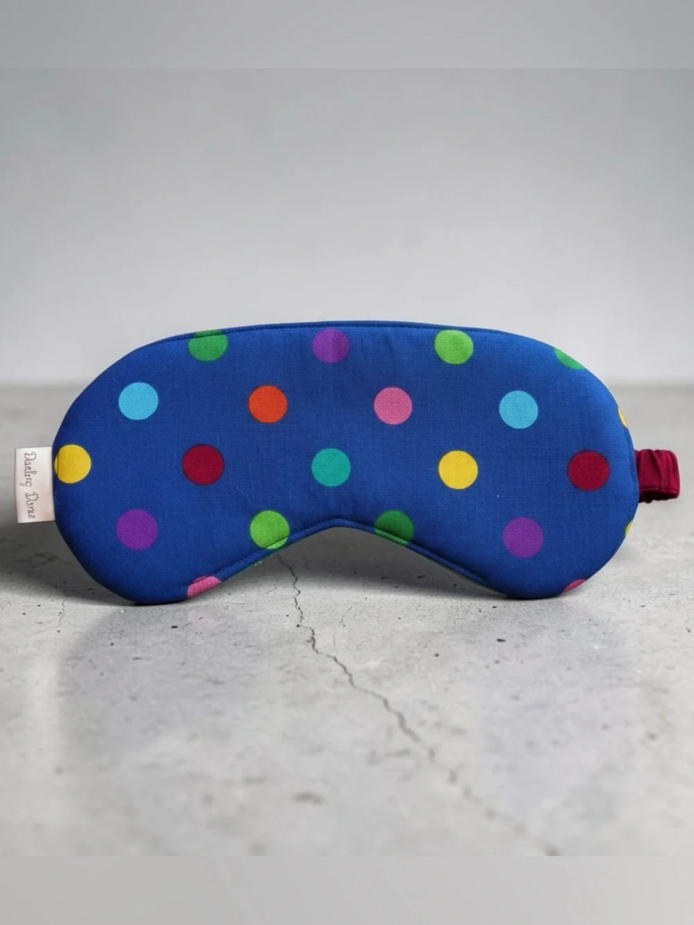 Blue with Rainbow Polka Dot Theme Kids Sleep Mask